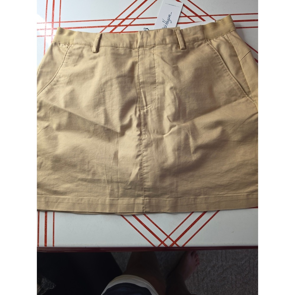 Walter Hagen Clubhouse Tan Khaki Traditional Golf Skort 16 Inch Length Size 12